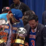 Ceremonia en el Ayuntamiento de Nueva York, Campeones de la NBA 2026, New York Knicks 06