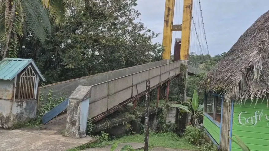 Cierran puente de Kankintú por daños tras sismo del 9 de octubre