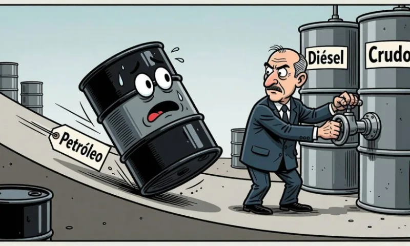 Petróleo cae tras propuesta europea de liberar reservas de diésel