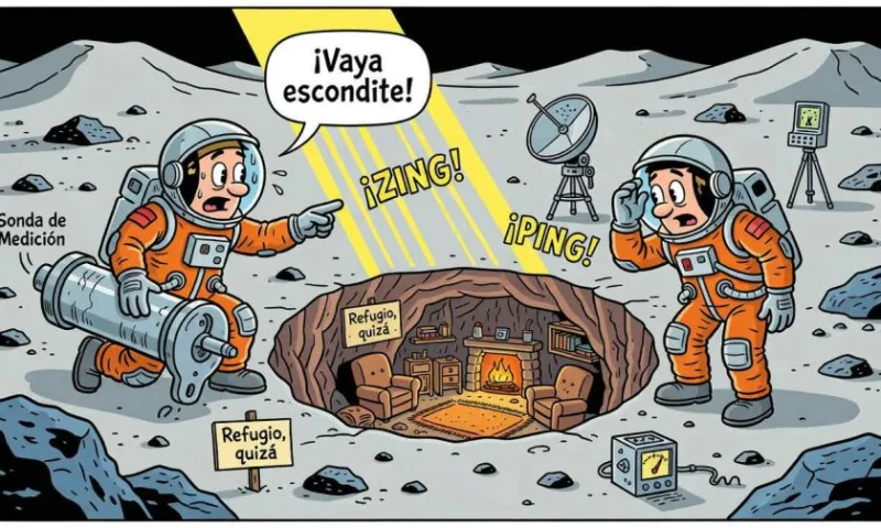 NASA pondrá radar y sismología sobre un pozo lunar