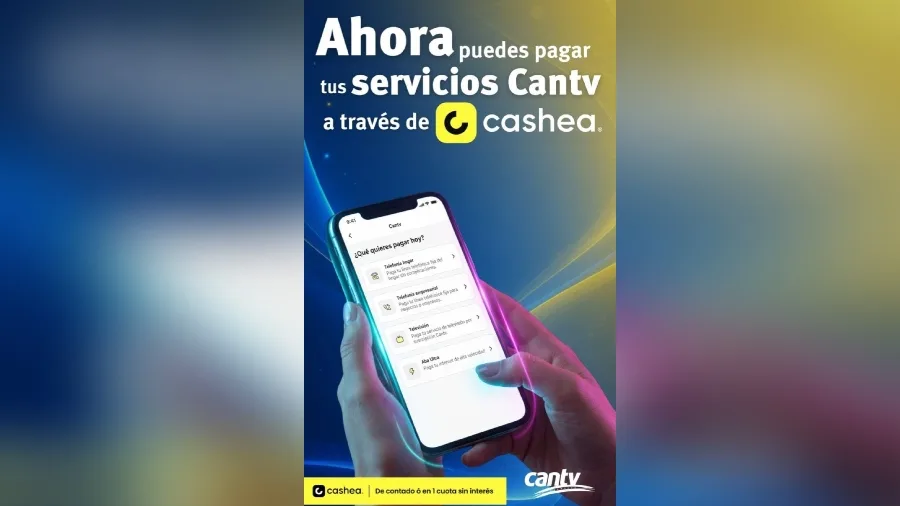 Cantv suma Cashea como canal para pagar facturas