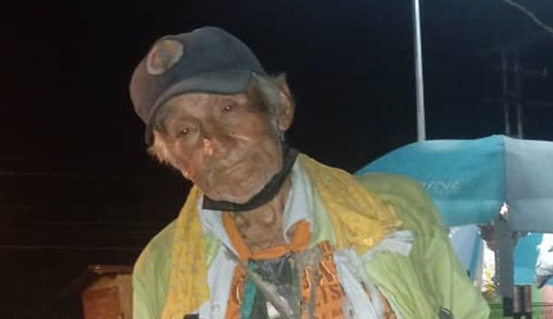 Abuelito está extraviado en Caja Seca y dice que es oriundo de Maracaibo