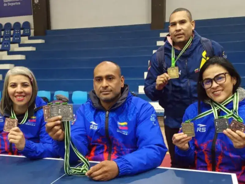 Paratenis de mesa venezolano ganó seis medallas en Buenos Aires