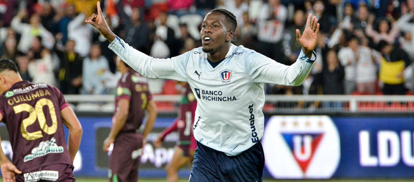 Jan Hurtado marcó doblete con Liga de Quito