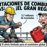 China autoriza en octubre la exportación de gasolina, diésel y jet