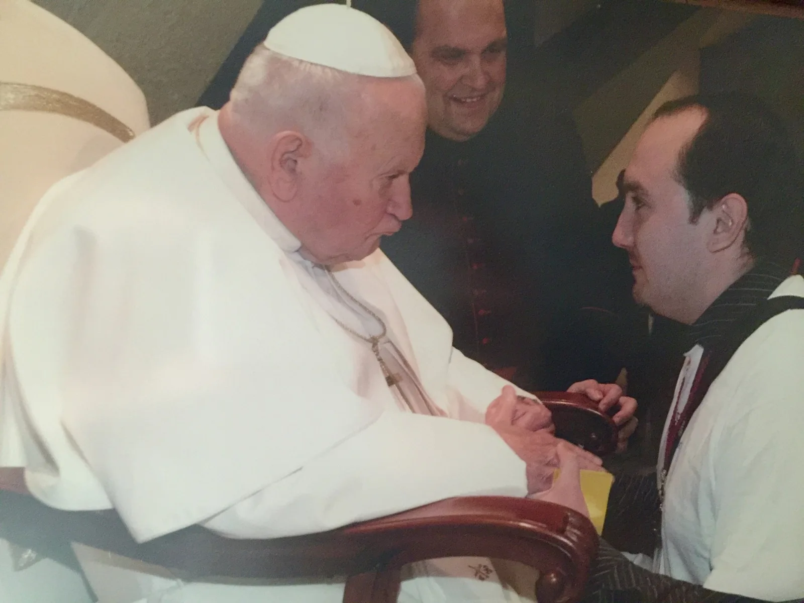 Vicente Montesinos con San Juan Pablo II en 2004