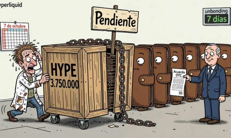 Hyperliquid mueve 1,875,000 HYPE en acuerdo OTC