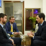 Luis Silva, José Antonio Kast Adriasola y Luis Sánchez