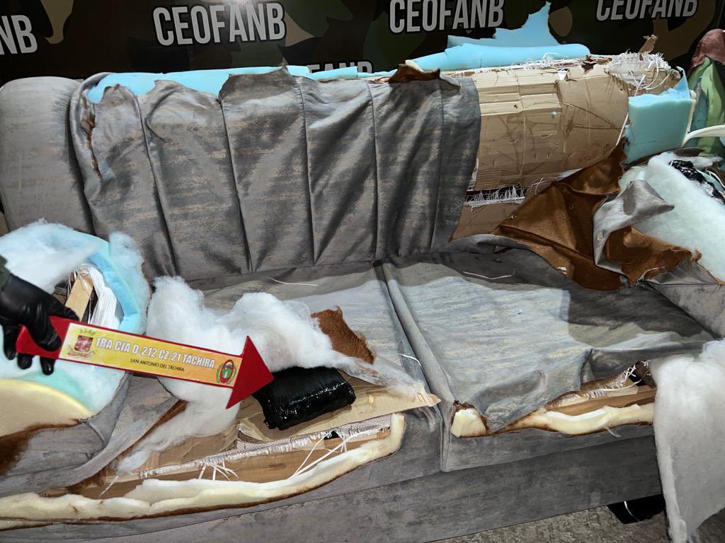 FANB incautó en Táchira 20 kilos de marihuana ocultos en muebles