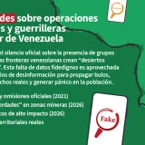 Circula un bulo sobre supuestos bombardeos en el sur del país