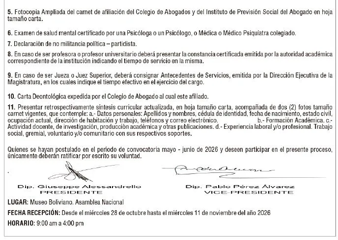 Abren proceso para escoger nuevos magistrados del TSJ