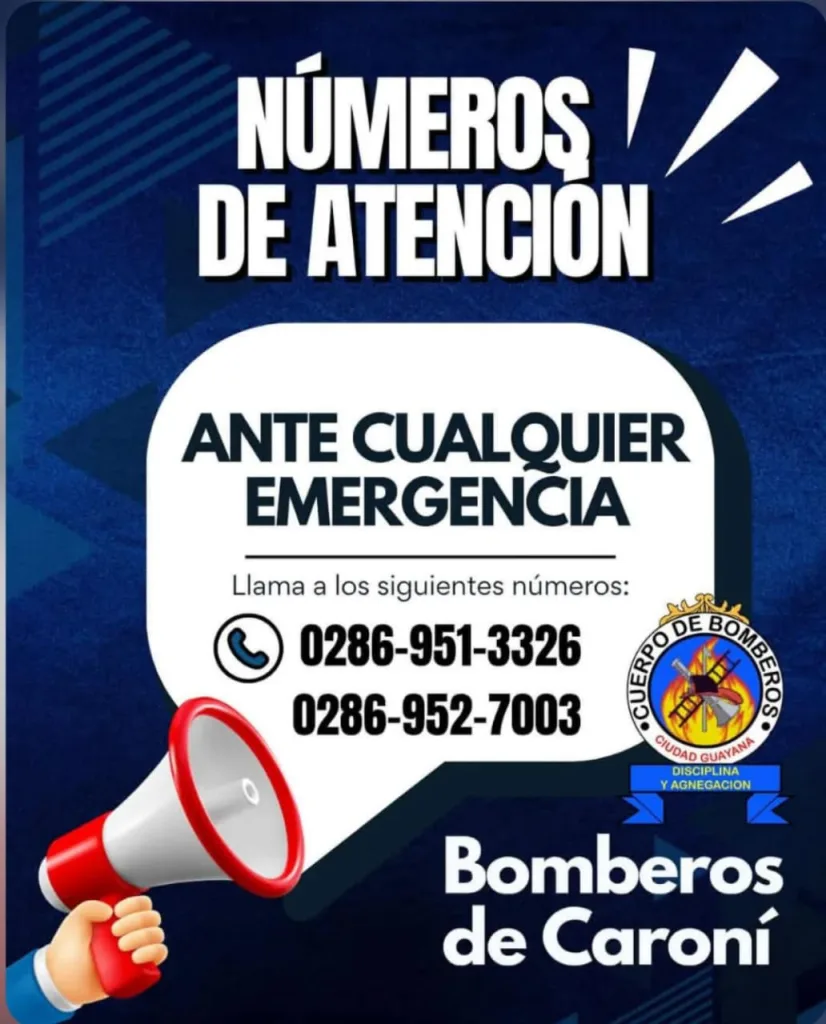 Bomberos de Caroní activan líneas directas para emergencias en Ciudad