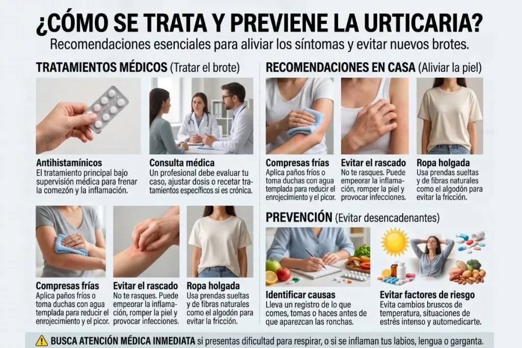 El cambio de estilo de vida ayuda a controlar la urticaria