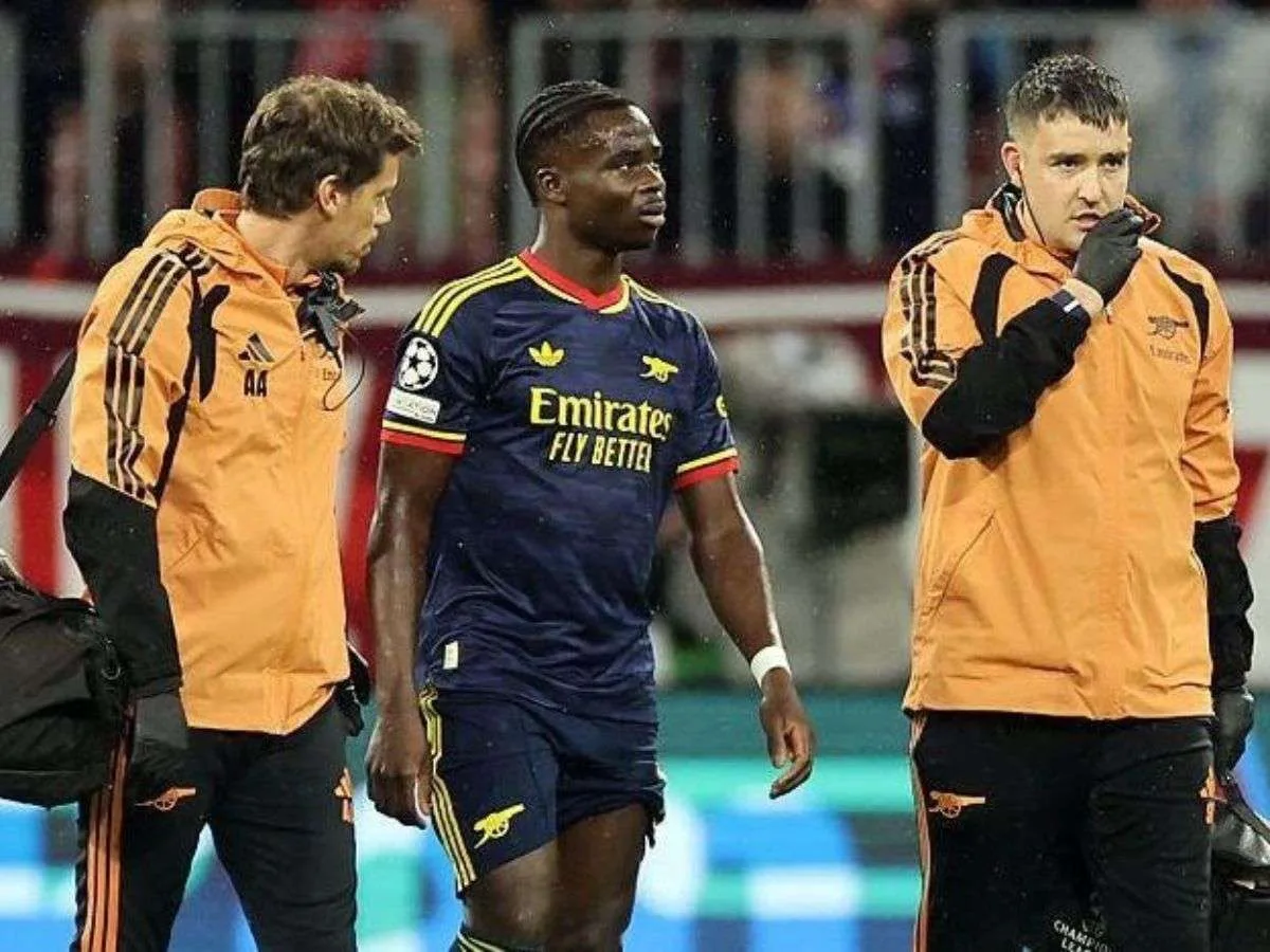 Saka sale lesionado ante el Bayern y preocupa al Arsenal