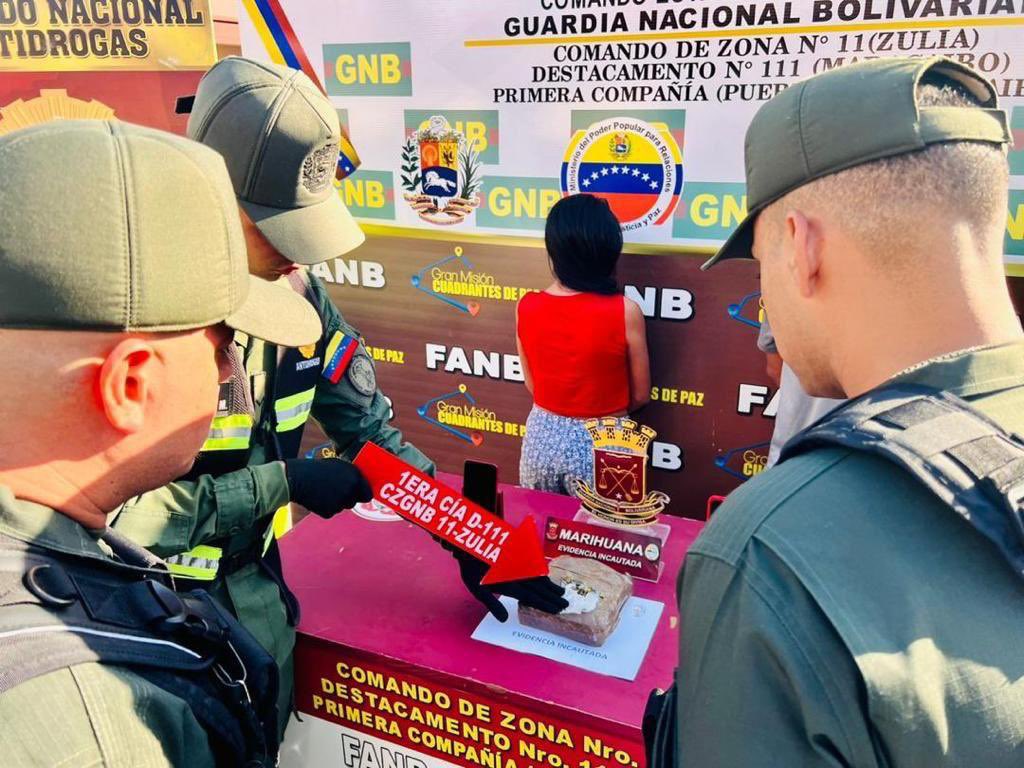 Diez envoltorios de marihuana y tres de cocaína incautó la FANB