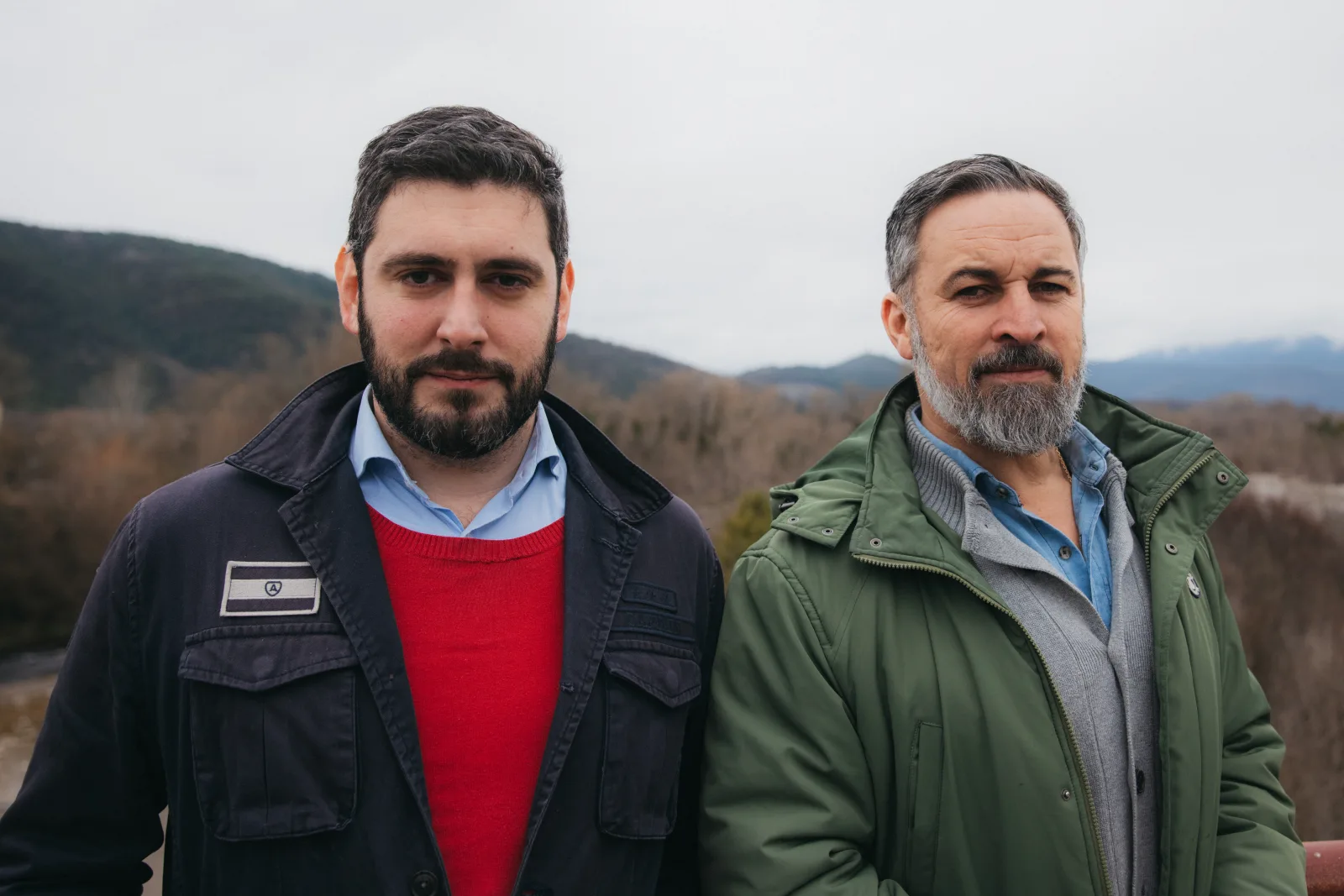 Santiago Abascal y Alejandro Nolasco en Aínsa