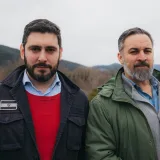 Santiago Abascal y Alejandro Nolasco en Aínsa