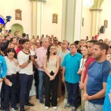 María Corina Machado asistió a misa en el santuario de la Divina