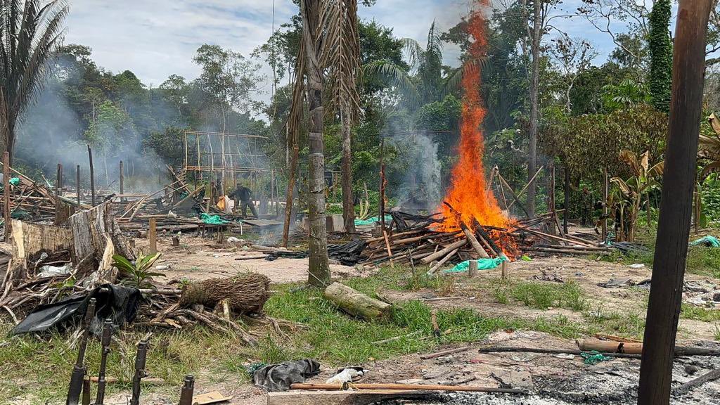 FANB desmanteló campamento de minería ilegal instalado en Imataca