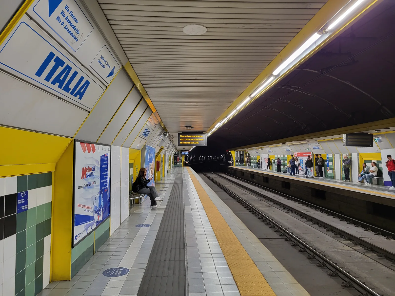 La stazione di Italia della Metropolitana di Catania
