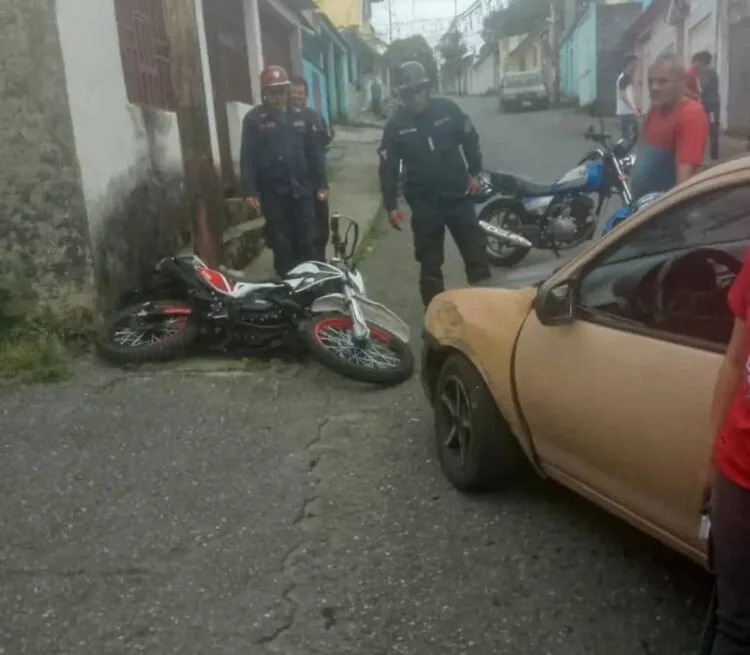 Cuatro accidentes viales dejan seis heridos en Boconó