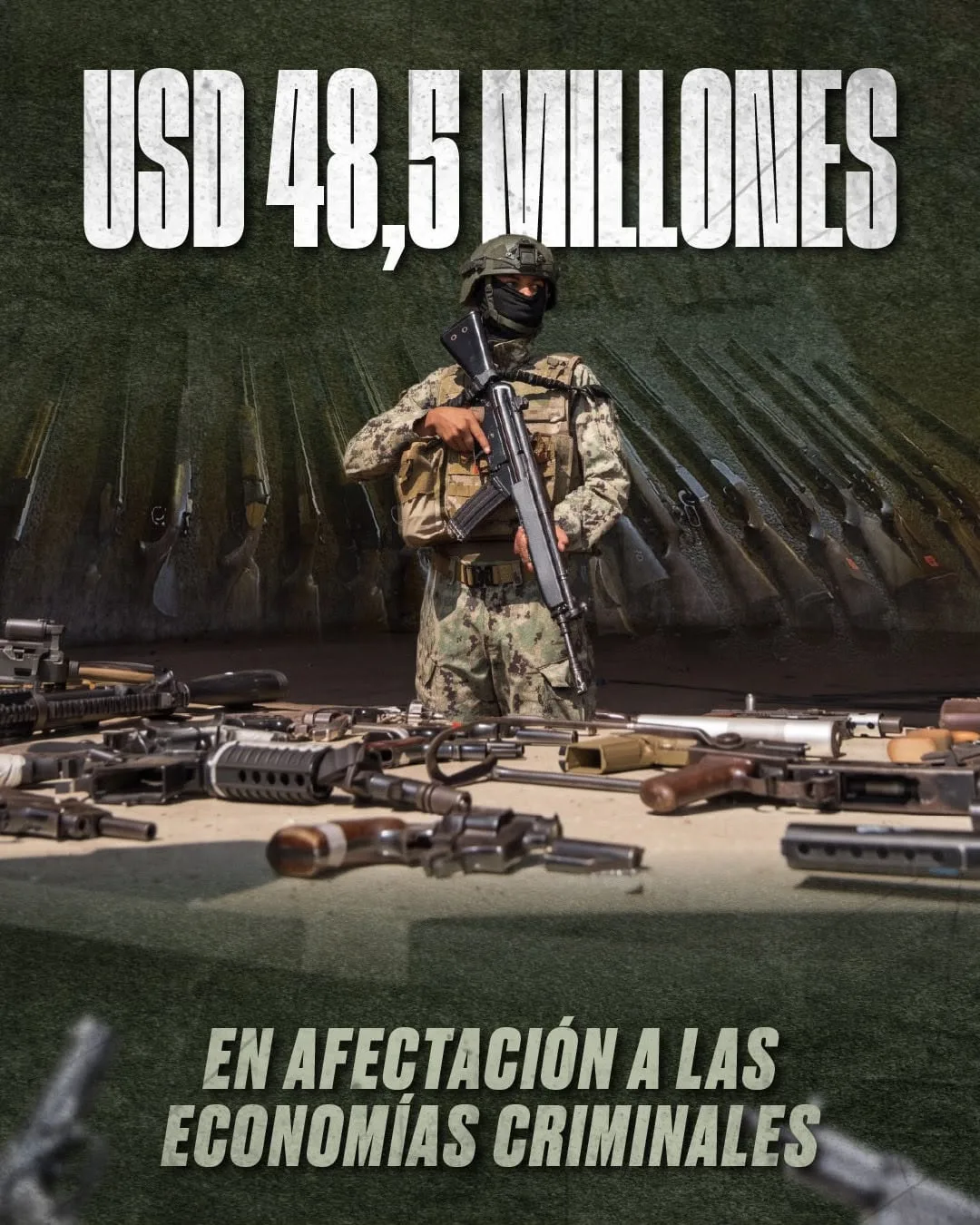 Más de 900.000 armas y explosivos sacados de circulación en 2026