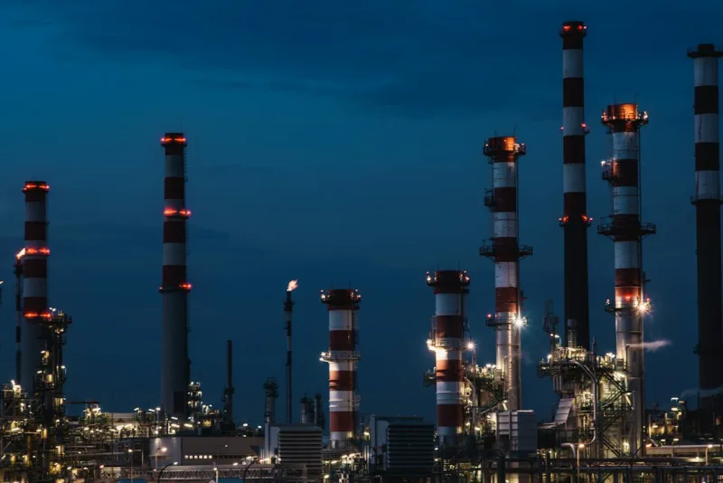 The Oil Refinery Factory.