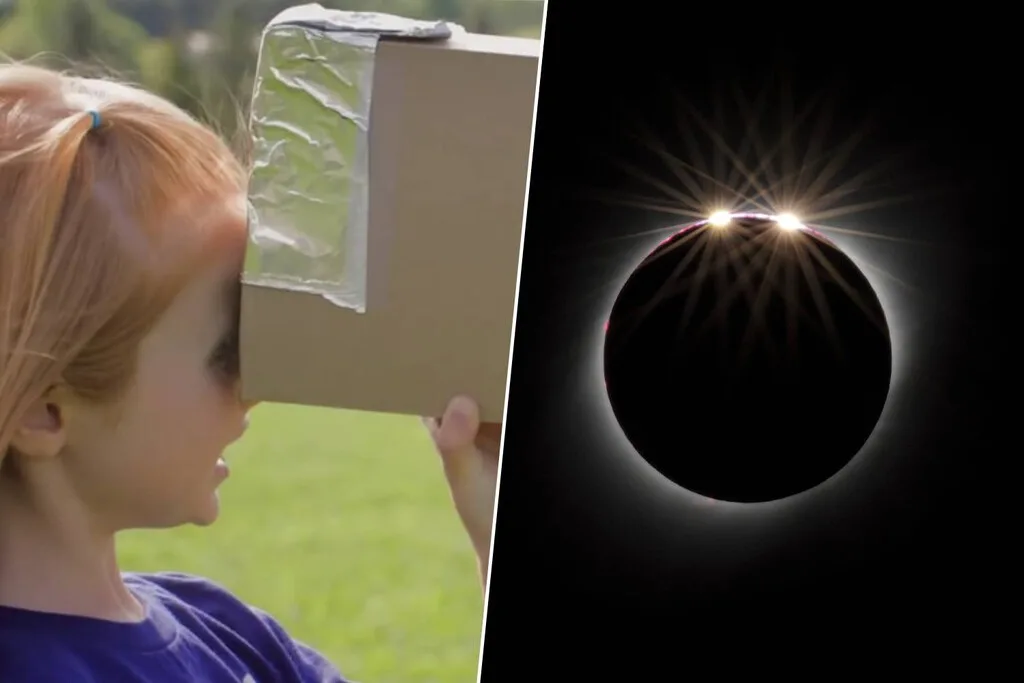 Cómo fabricar una cámara casera para ver el eclipse solar sin gafas
