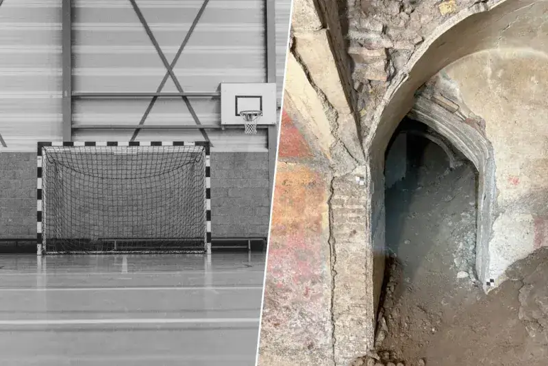 Hallan una lujosa domus romana bajo el gimnasio de un liceo en Roma