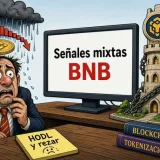 BNB cede terreno y evalúa soportes mientras su volumen se contrae