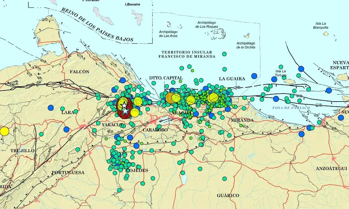 Funvisis reporta 1.315 sismos tras los dos terremotos del 24J