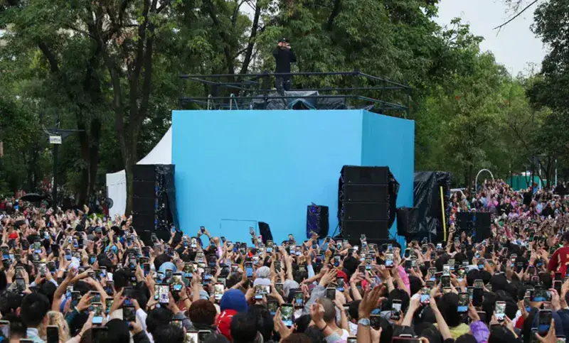 Danny Ocean da concierto sorpresa y gratuito en parque de Ciudad de México