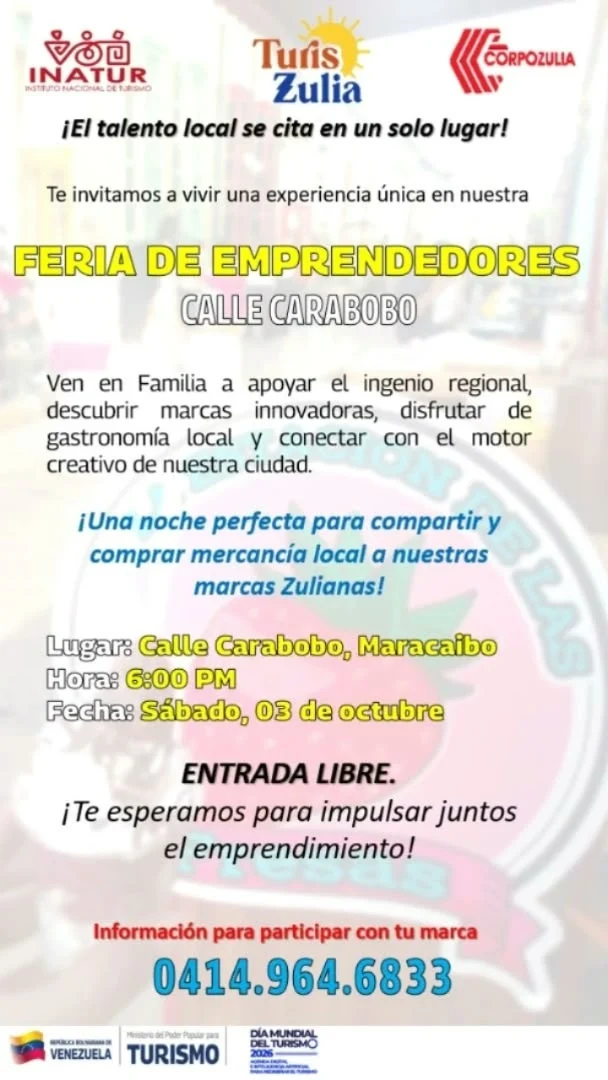 Feria de Emprendedores tomará la calle Carabobo