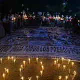 Familiares de presos políticos hacen vigilia por Carmen Navas en Caracas