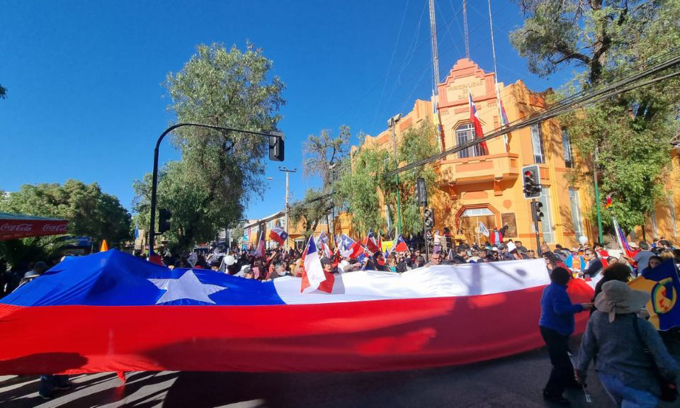 Movilización contra la delincuencia paraliza el norte de Chile