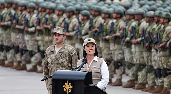Keiko Fujimori anuncia comando unificado contra el crimen