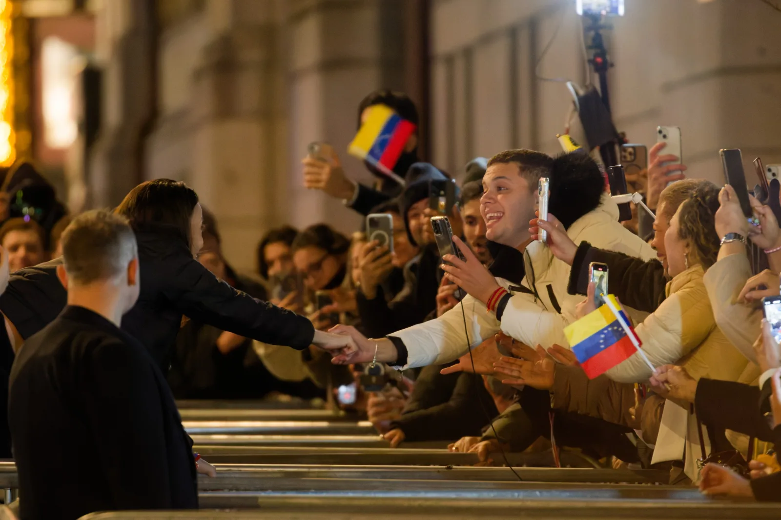 María Corina Machado greeting crowd during Nobel Week 2025 02