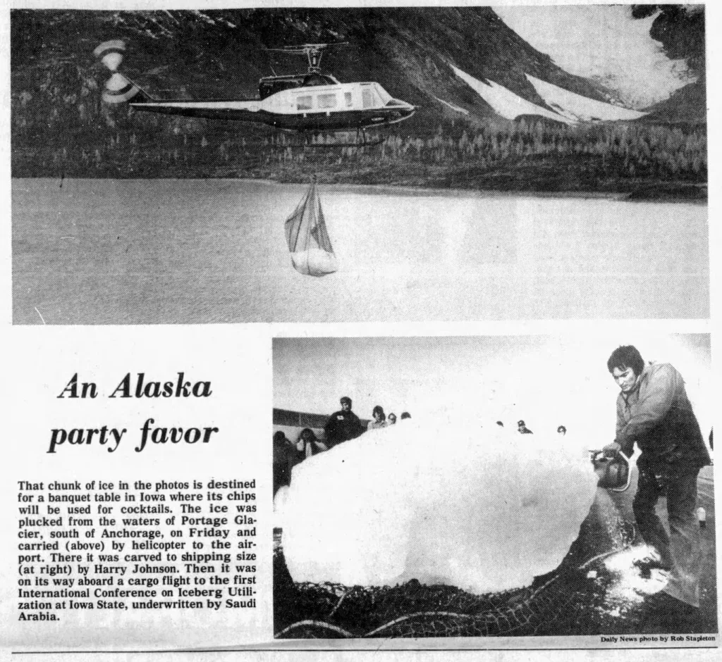 Cuando un príncipe saudí intentó remolcar un iceberg en 1977