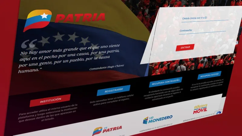 Sistema Patria activa bono para Educación, Salud y Seguridad