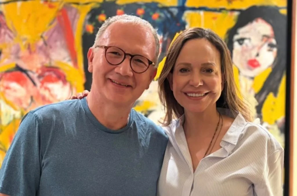 María Corina Machado visitó a Perkins Rocha en su casa