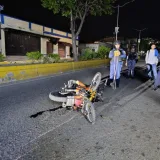 Cuatro motos chocaron en la avenida Venezuela de San Antonio