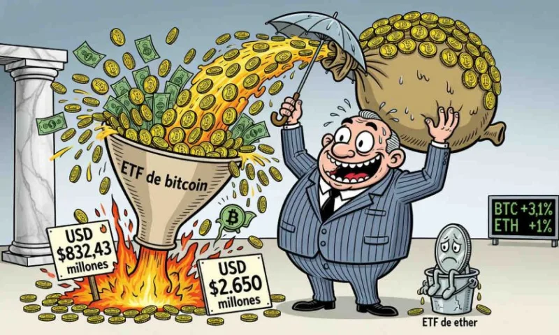 Fondos de Bitcoin recaudan USD $2.650 millones en septiembre