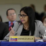 Delcy Rodríguez en reunión extraordinaria de la CELAC
