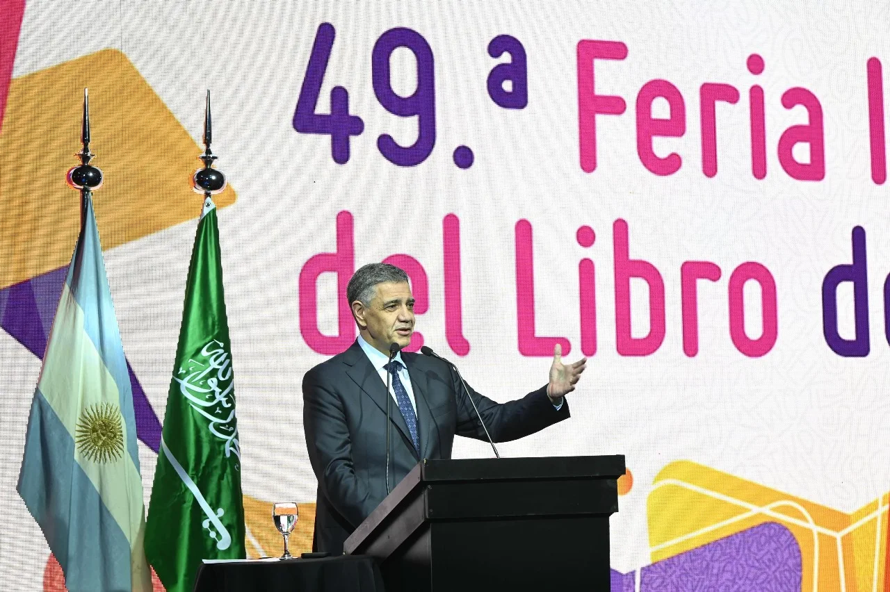 Jorge Macri en la inauguración de la 49.° Feria Internacional del Libro de Buenos Aires