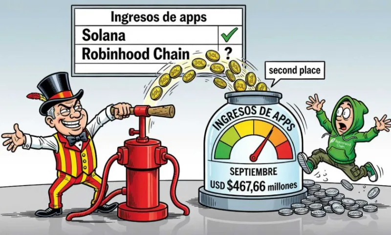 Aplicaciones onchain alcanzan récord de ingresos en septiembre