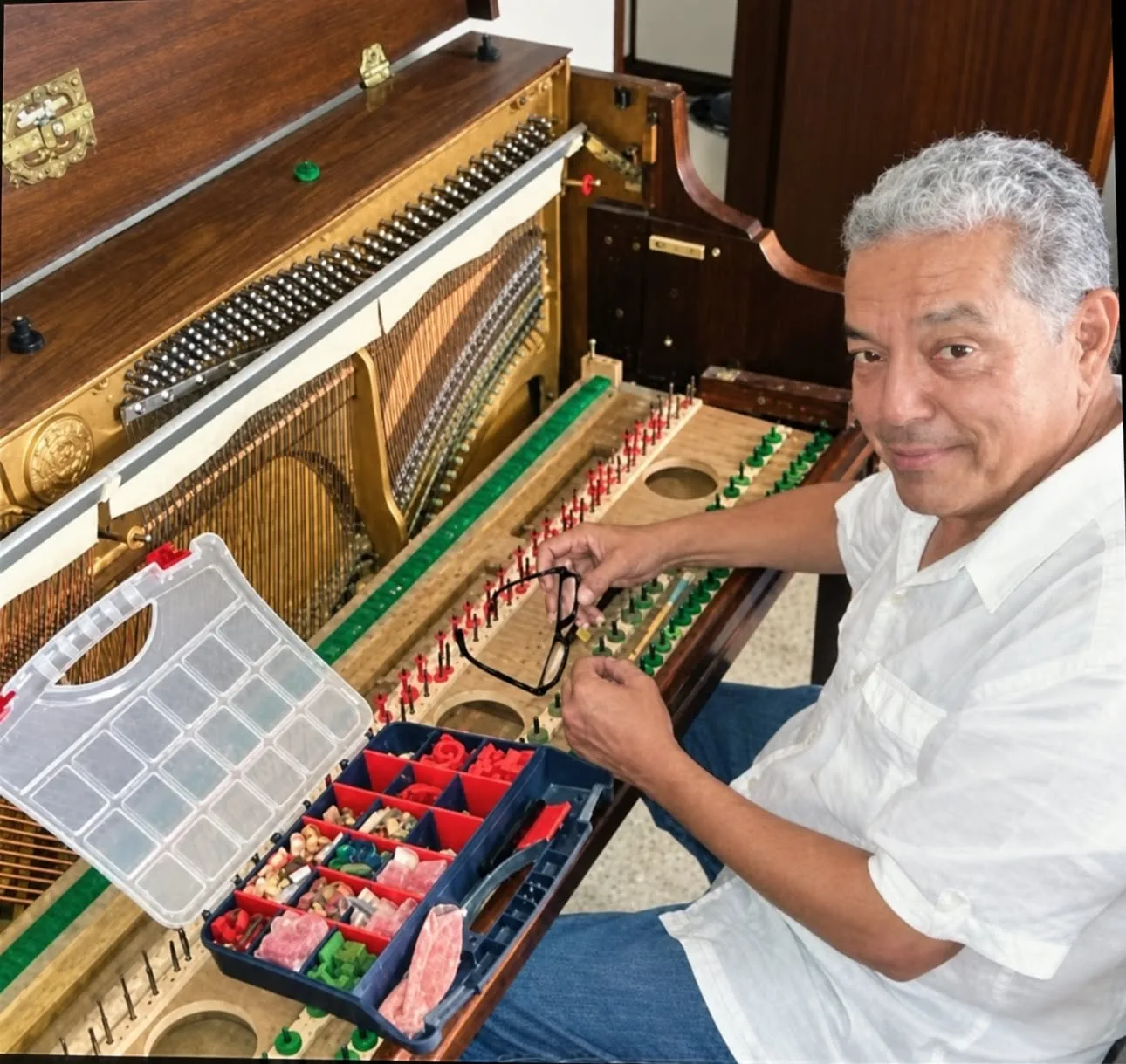 Fallece Edgar Robinson, lutier marabino de pianos