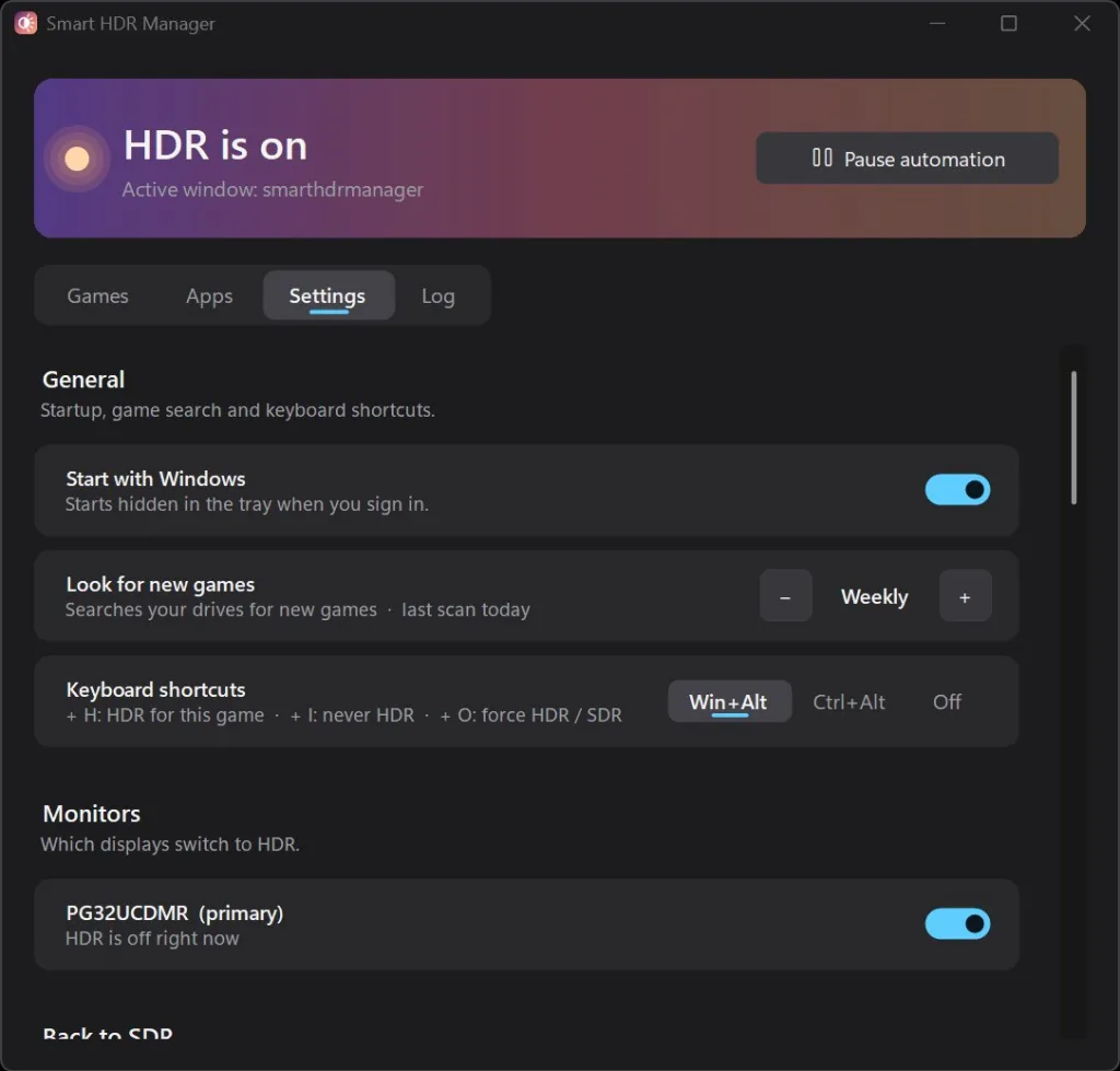 Una app gratis automatiza HDR en Windows para pantallas OLED
