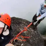 Maickel Melamed baja el Salto Ángel en rapel 