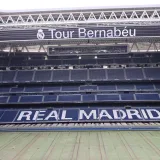 Discover the iconic Santiago Bernabéu Stadium, home of Real Madrid, in this panoramic shot.