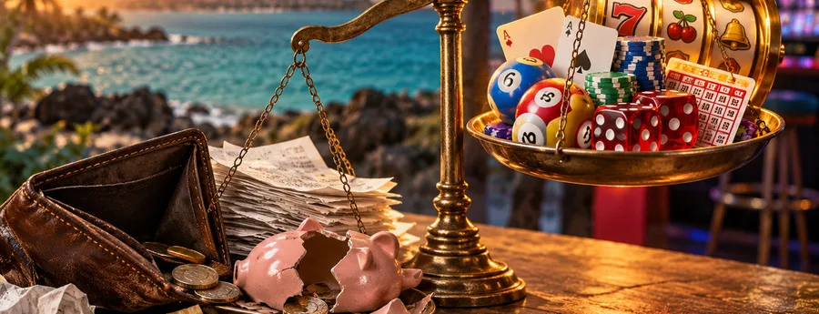 Ingreso bajo eleva el riesgo de juego en Aruba
